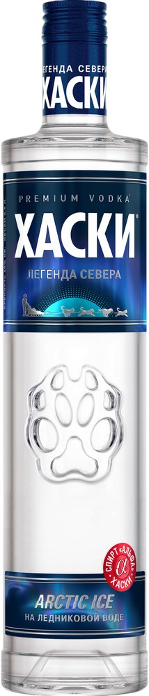 Водка 'Хаски' Арктик Айс 40% 0,5л, Россия
