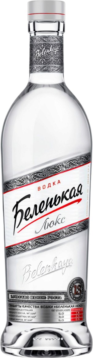 Водка 'Беленькая Люкс' 40% 1л, Россия