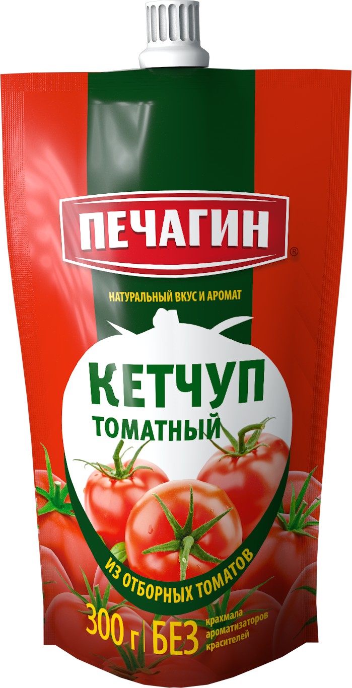 Кетчуп 'Печагин' томатный д/п 300г
