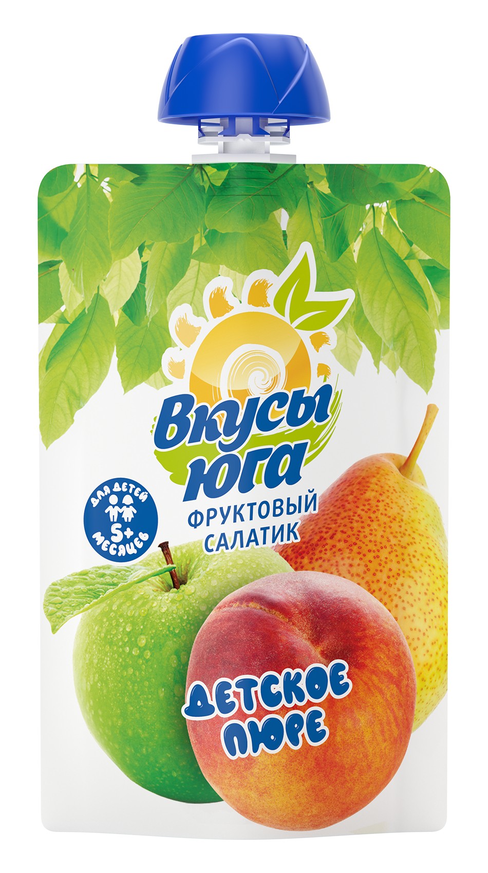 Пюре 'Вкусы Юга' фруктовый салатик 90г