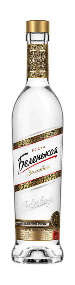 Водка 'Беленькая' Золотая Альфа 40% 0,5л, Россия