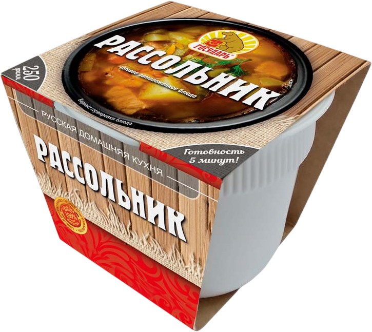 Блюдо готовое 'Государь' суп рассольник зам. 250г