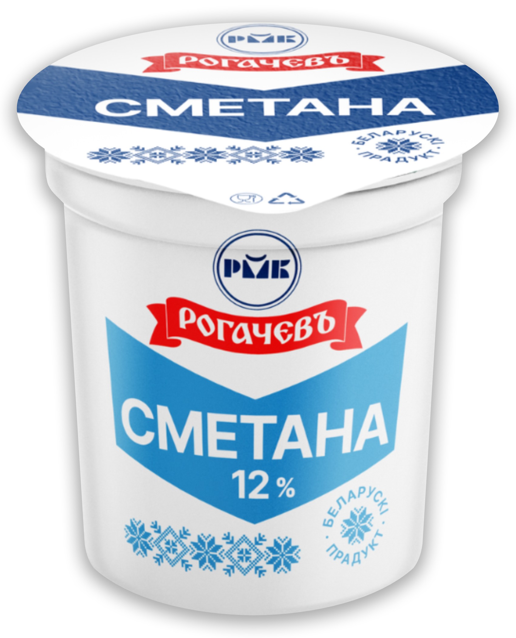 Биосметана 'Рогачевъ' 12% 350г БЗМЖ, Беларусь