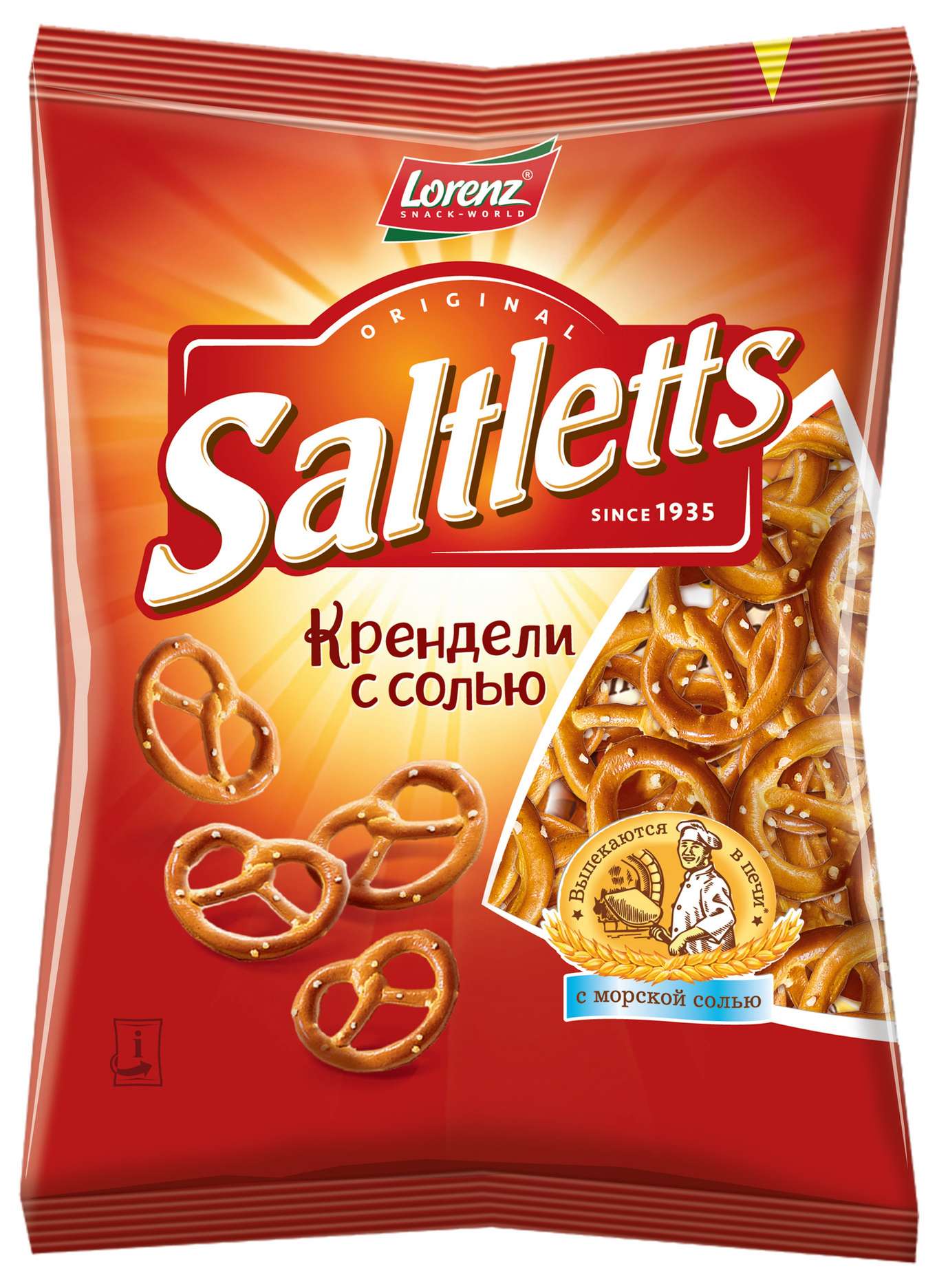 Крендель мини 'Салтлетс' с солью классич. 60г, Лоренц