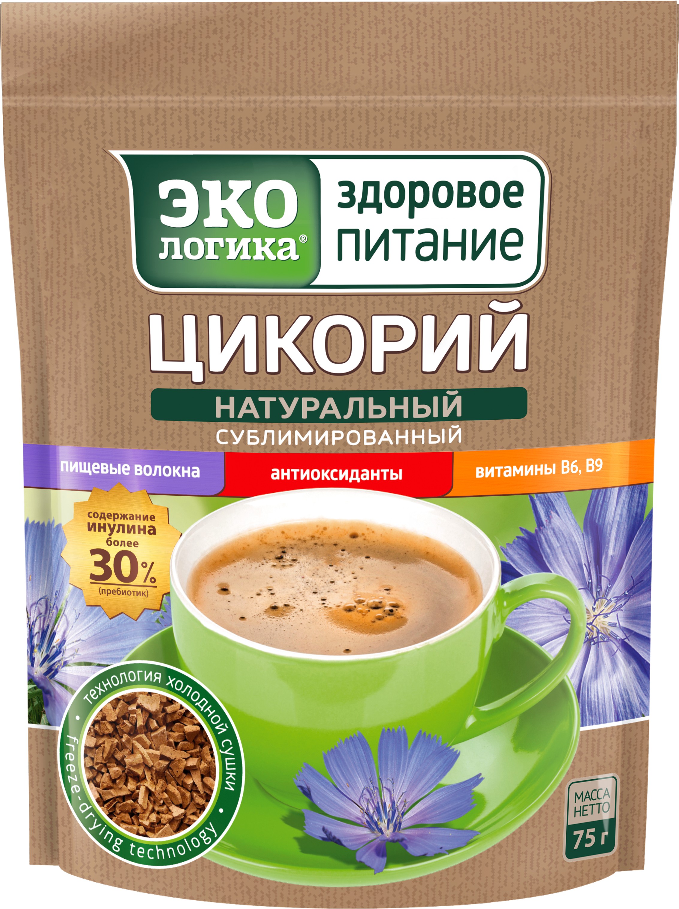 Цикорий 'ЭКОлогика' классический субл. нат. м/у 75г 