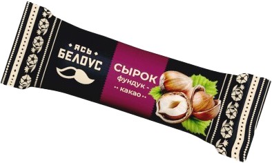 Сырок глаз. 'Ясь Белоус' паста ореховая фундук/какао 45г, Беларусь