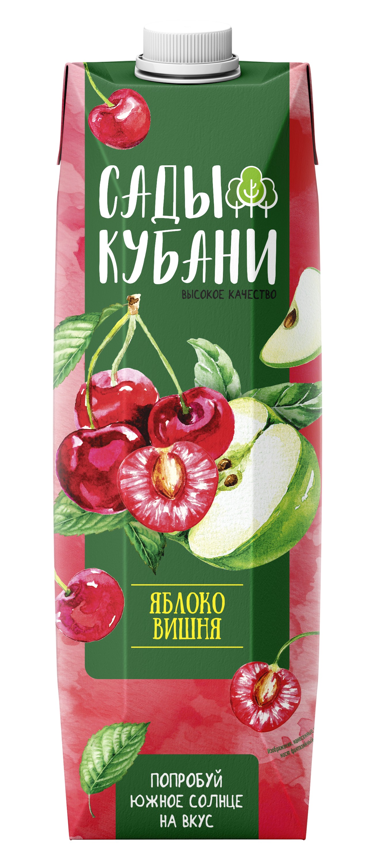 Нектар 'Сады Кубани' вишня/яблоко т/п 1л