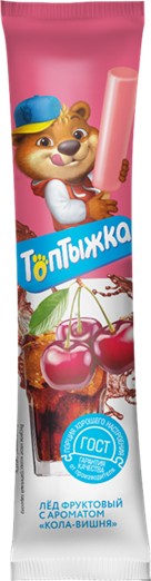 Лед фруктовый 'Топтыжка' кола/вишня 50г