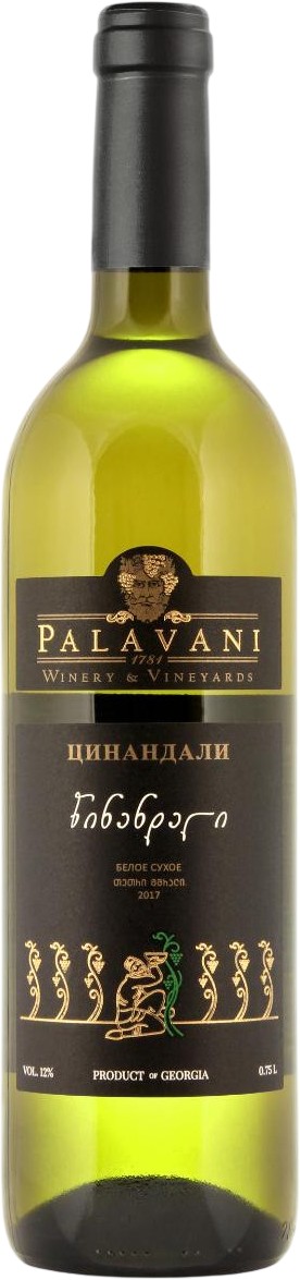 Вино 'Палавани Цинандали' бел/сух 12% 0,75л, Грузия