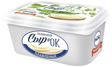Сыр плав. 'Рогачевъ' с зеленью 40% 300г БЗМЖ, Беларусь
