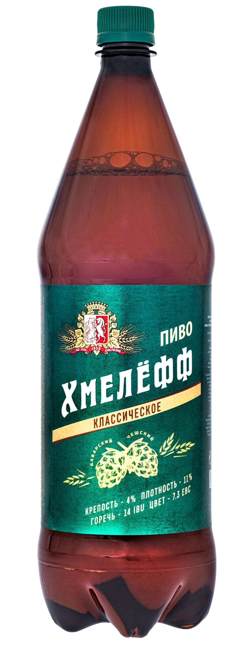Пиво 'Хмелефф Классическое' св. фильтр. паст. 4% пэт 1,42л
