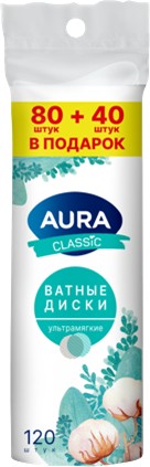 Диски ватные 'Аура Классик' 120шт
