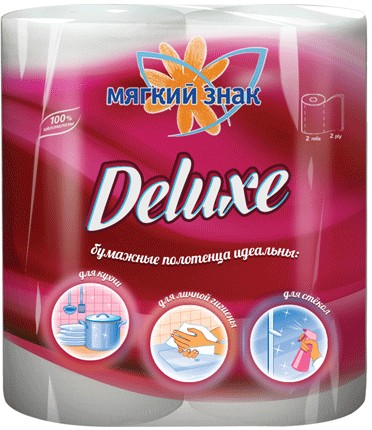 Полотенца бум. 'Мягкий знак' 2сл 2рул