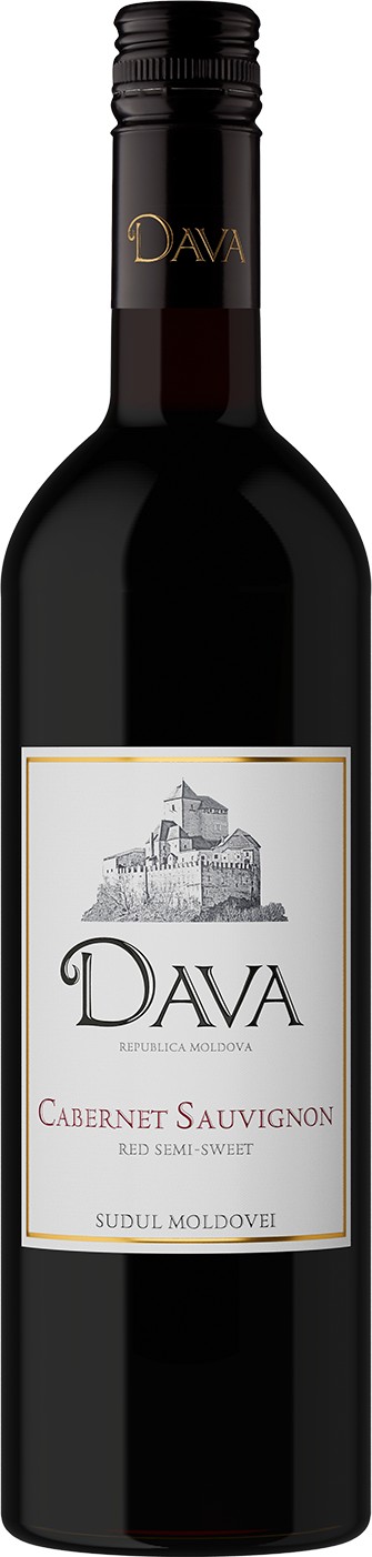 Вино 'Дава Каберне Совиньон' сорт. ордин. красн/п/сл 12,5% 0,75л, Молдова