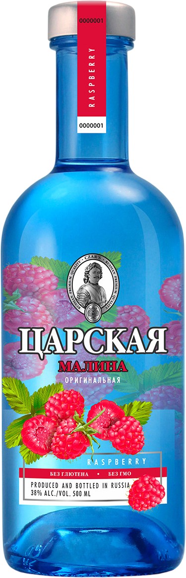 Настойка 'Царская Оригинальная' малина гор. 38% 0,5л, Россия