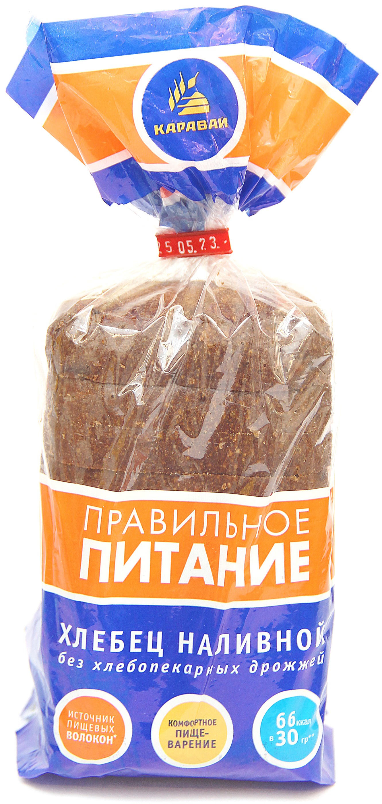 Хлебец 'Наливной' бездрож. формовой нарез. 300г, Каравай