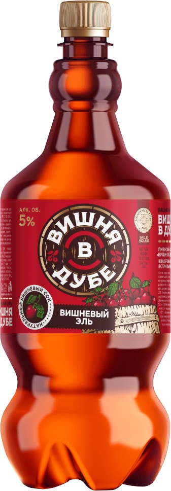 Напиток пив. 'Вишня в дубе' св. нефильт. 5% пэт 1,3л