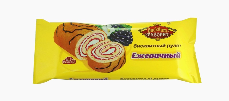 Рулет 'Бисквит Фаворит' ежевичный 150г