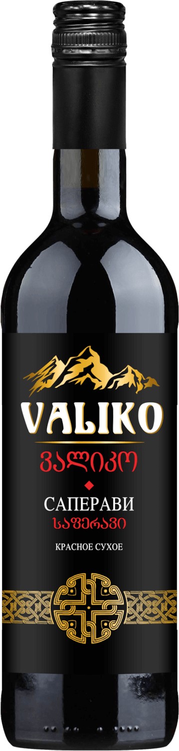 Вино 'Валико Саперави' красн/сух 11-13% 0,75л, Россия