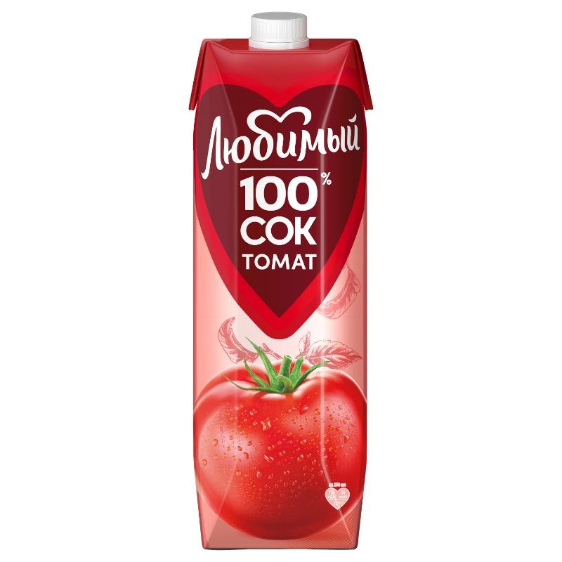 Сок 'Любимый' томат с солью т/п 0,97л