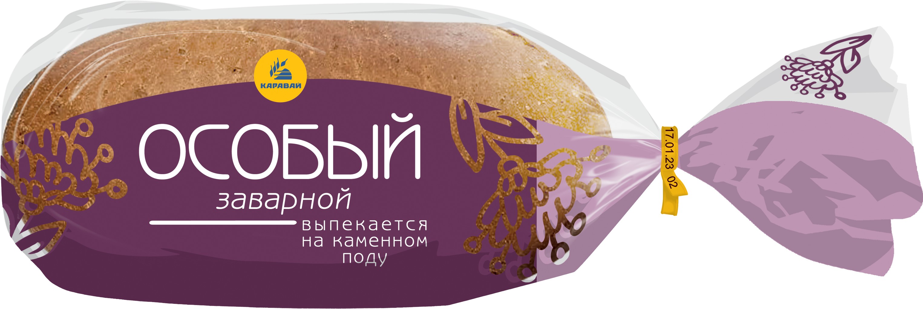Хлебец 'Особый заварной' нарез. 350г, Каравай