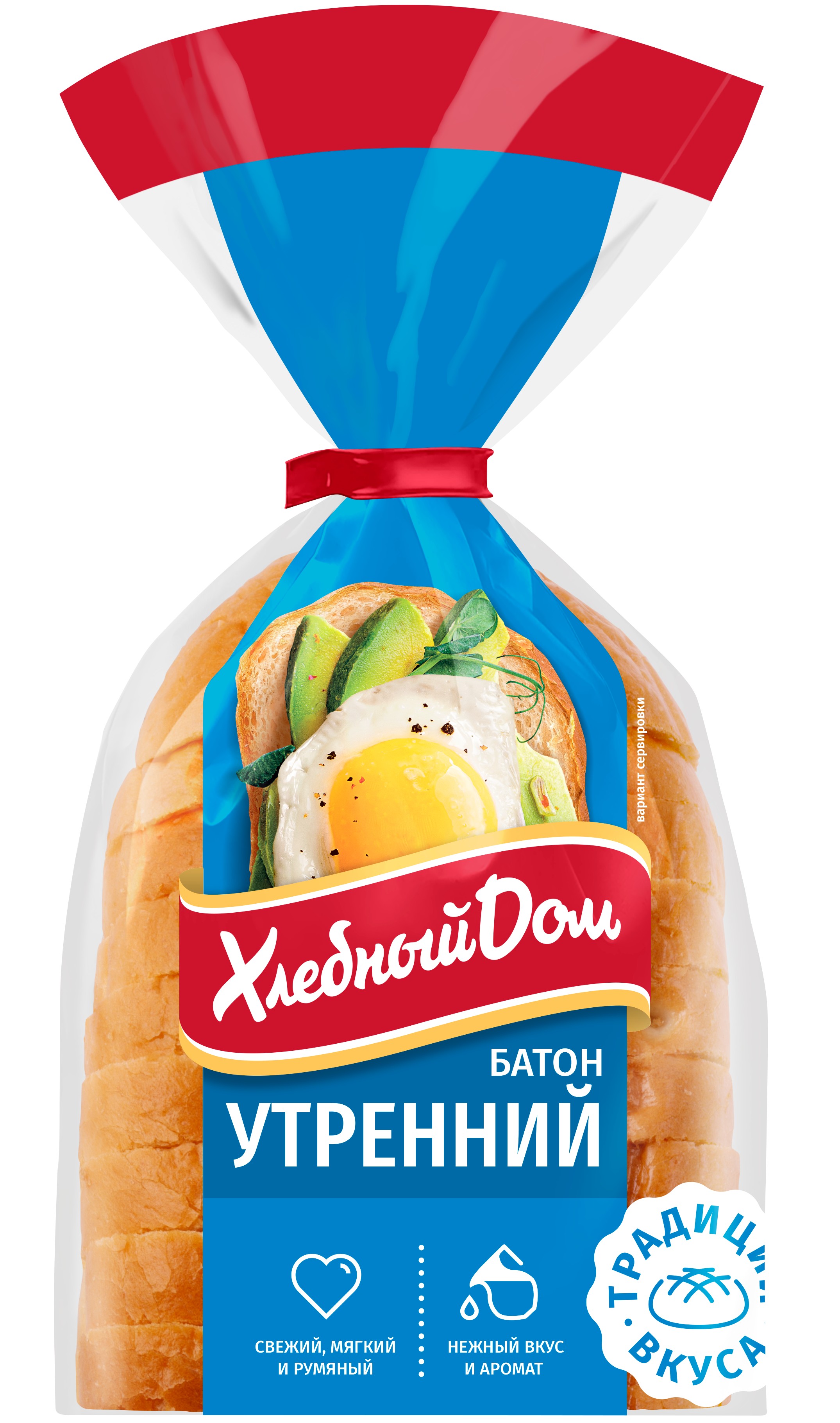 Батон 'Утренний' нарез. 200г, Хлебный дом
