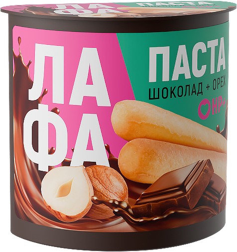 Паста 'ЛаФа' шоколадно-ореховая с хлебными палочками 52г