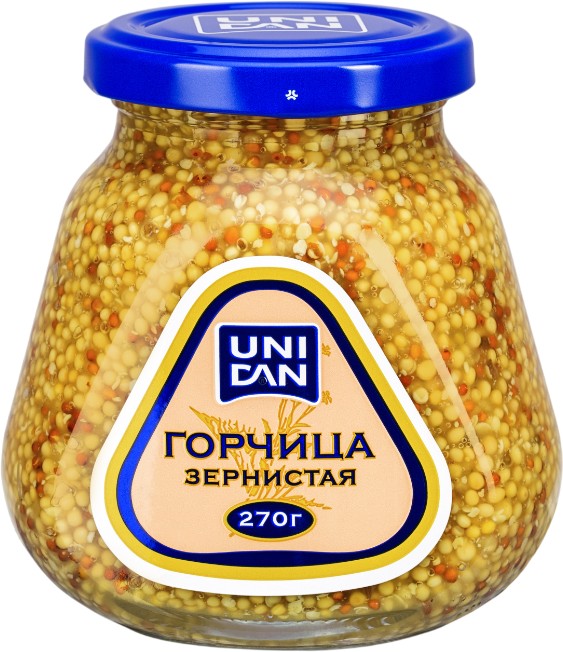 Горчица 'Юни Дан' зернистая ст/б 270г