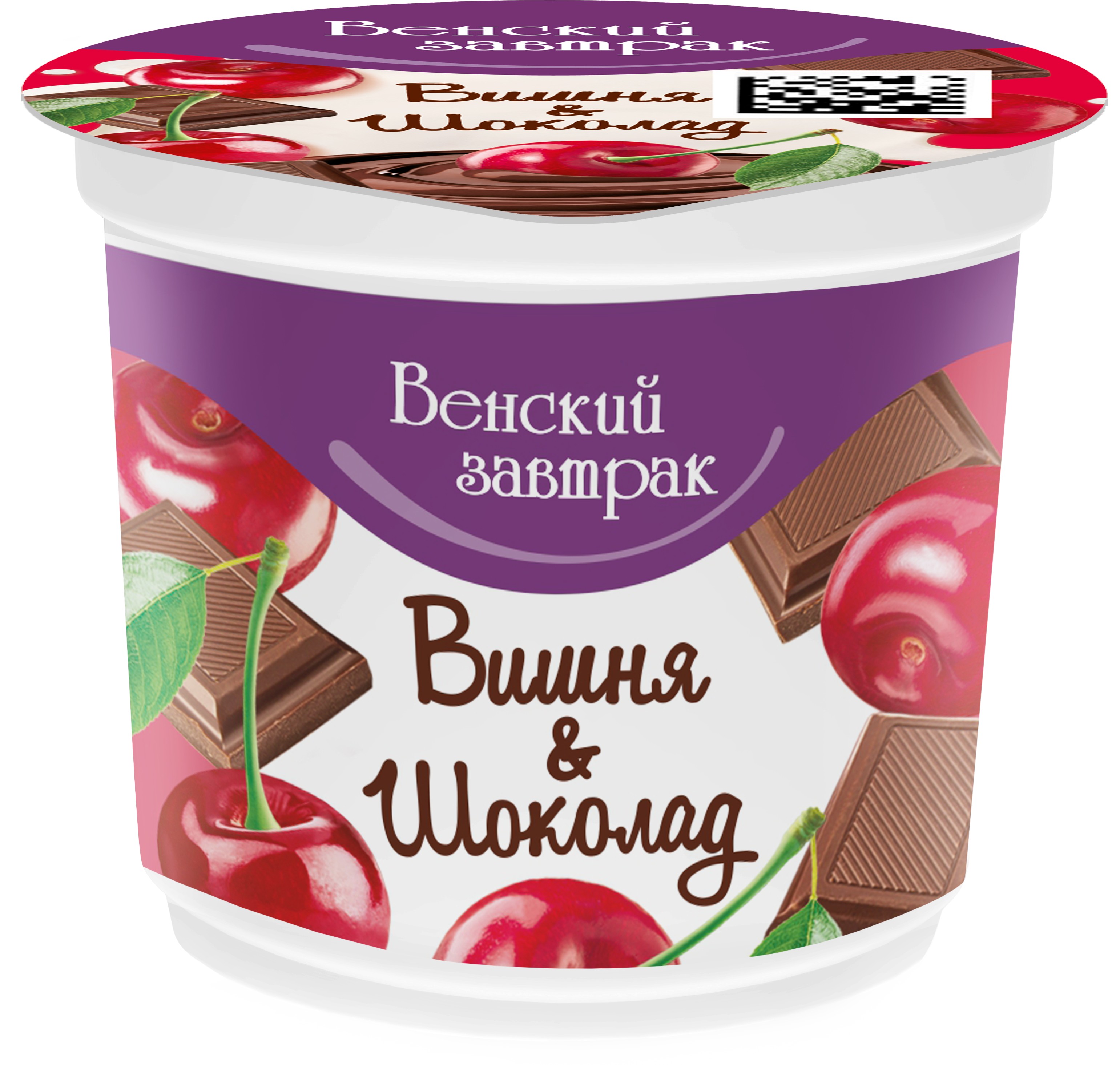 Десерт твор. 'Венский завтрак' вишня/шоколад 4% 150г БЗМЖ, Беларусь