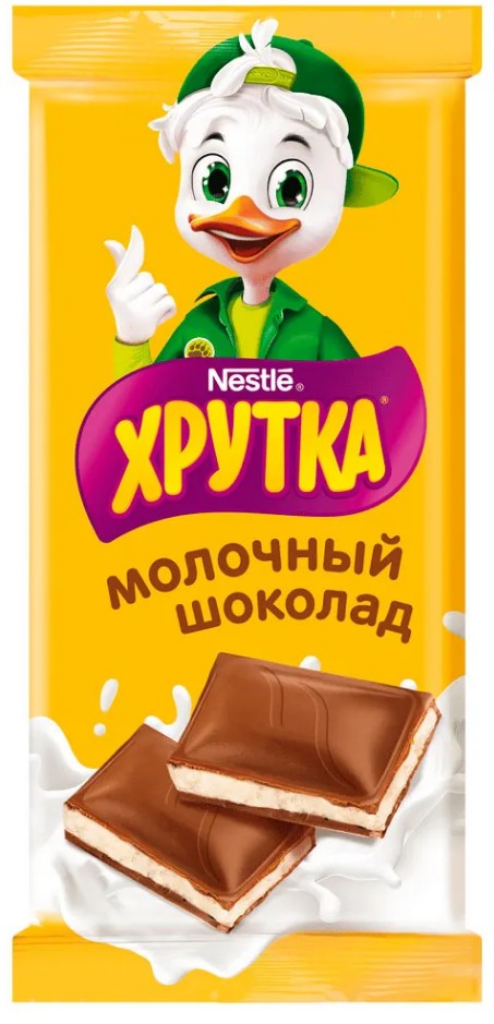 Шоколад 'Хрутка' молоч. с молоч. нач. 82г, Нестле