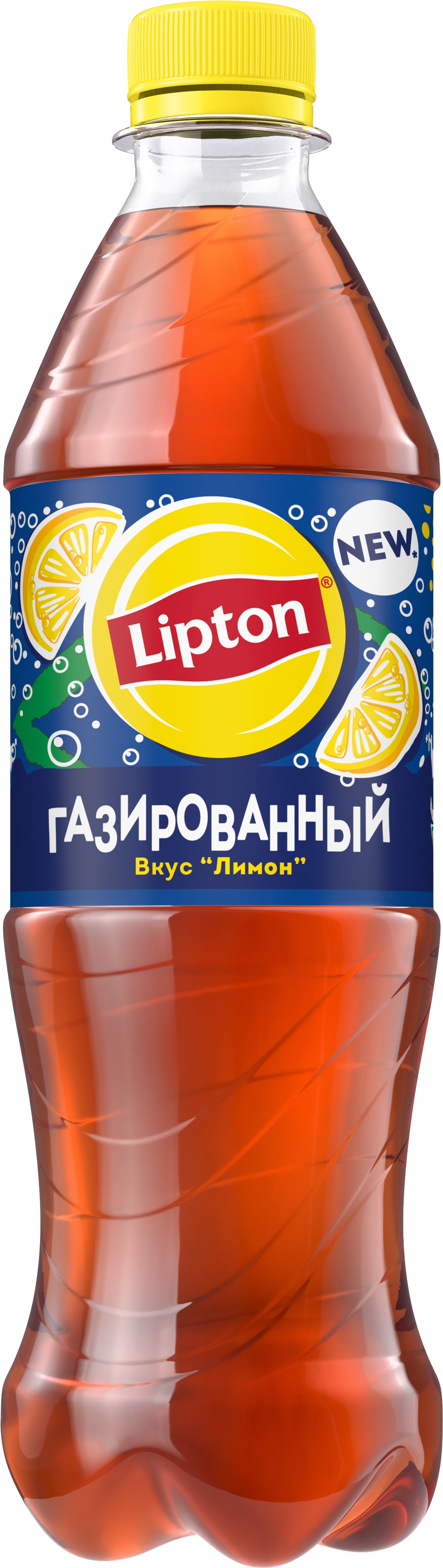 Напиток б/а 'Холодный чай Липтон' черн. чай лимон газ пэт 0,5л