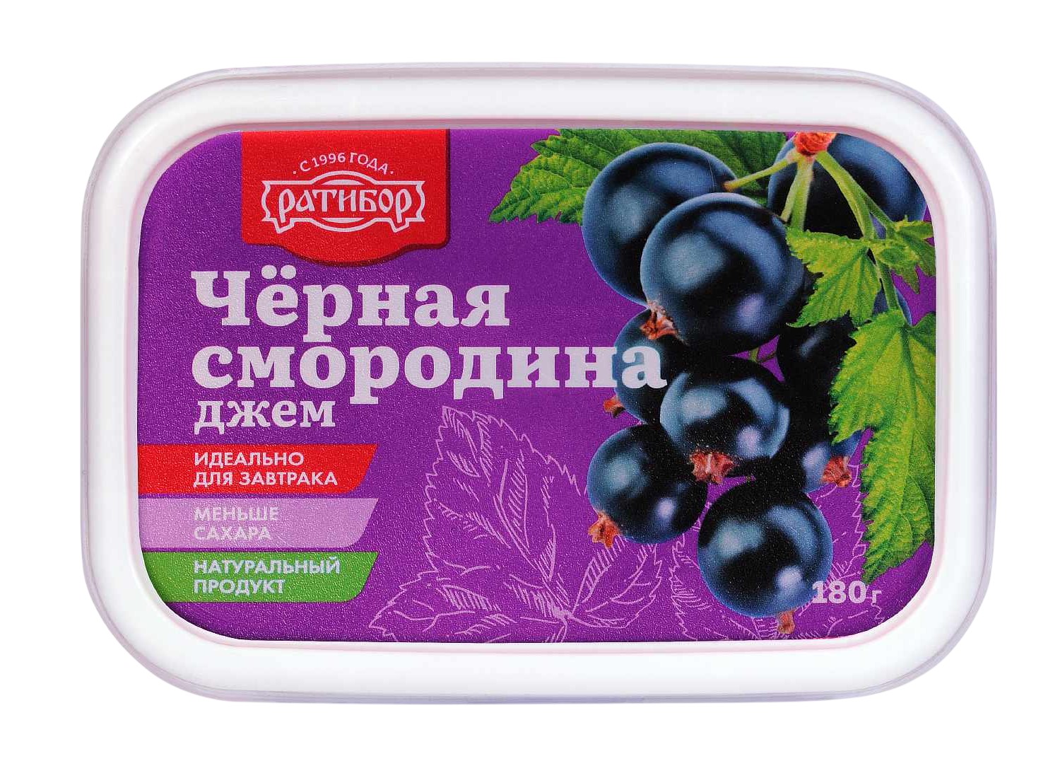 Джем 'Ратибор' Чёрная Смородина 180г