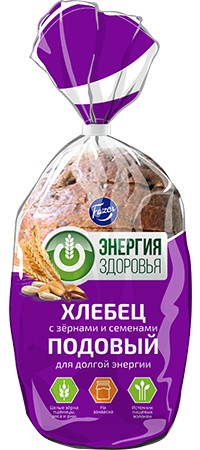 Хлебец 'Подовый' зерна/семена 300г, Хлебный Дом