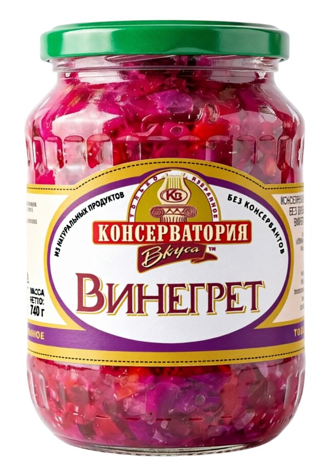 Закуска овощная 'Консерватория вкуса' винегрет ст/б 740г