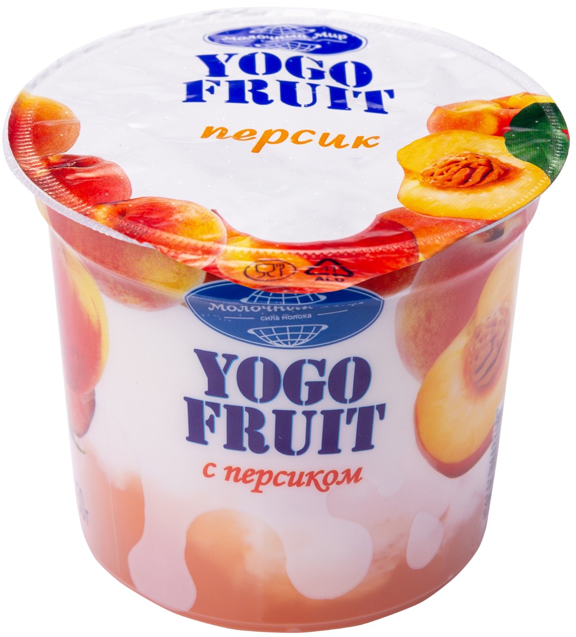 Йогурт 'Його Фрут' с персиком 2,5% 150г БЗМЖ, Беларусь