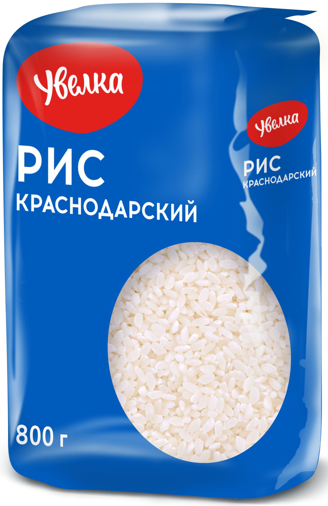Крупа рис 'Увелка' круглозерный шлифованный 800г