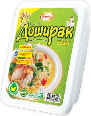 Лапша 'Доширак' со вкусом курицы б/п лоток 90г