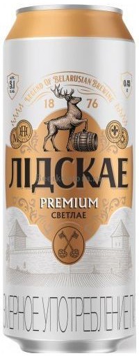 Пиво 'Лидское' Премиум св. паст. 5,1% ж/б 0,45л, Беларусь