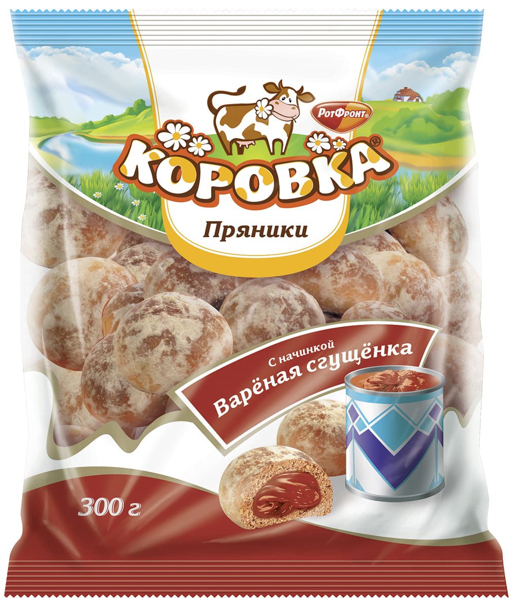 Пряник 'Коровка' с нач. вкус вареная сгущенка 300г