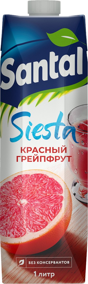 Напиток сокосод. 'Сантал' красный грейпфрут т/п 1л 