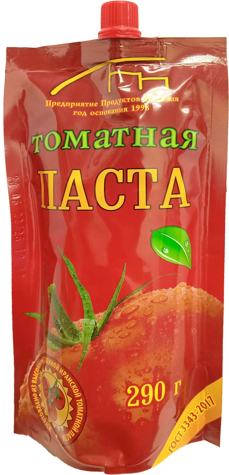 Паста томатная 'ППП' ГОСТ 25% д/п 290г