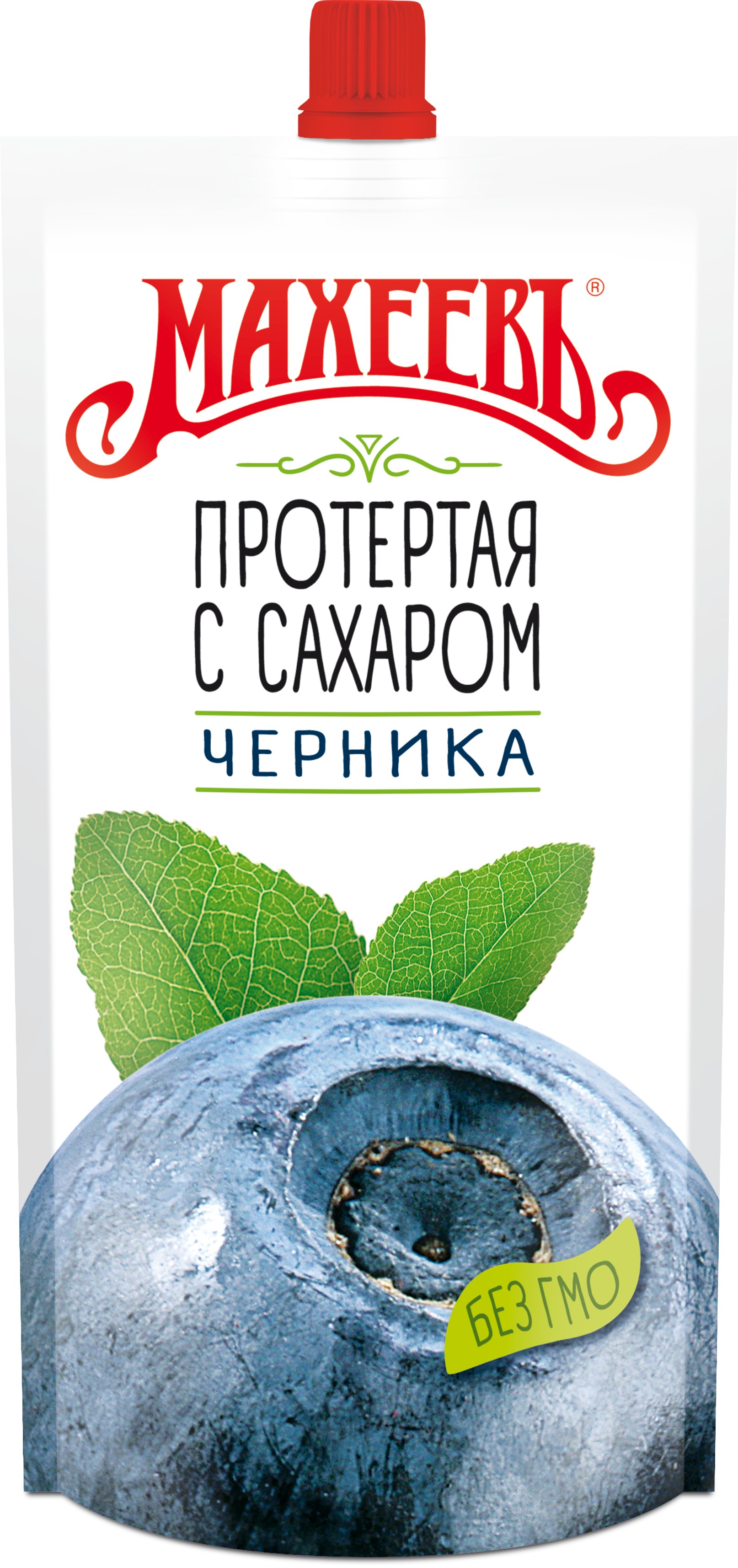 Черника 'Махеев' протертая с сахаром д/п 300г 