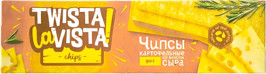 Чипсы 'Твиста ла Виста' со вкусом сыра 90г