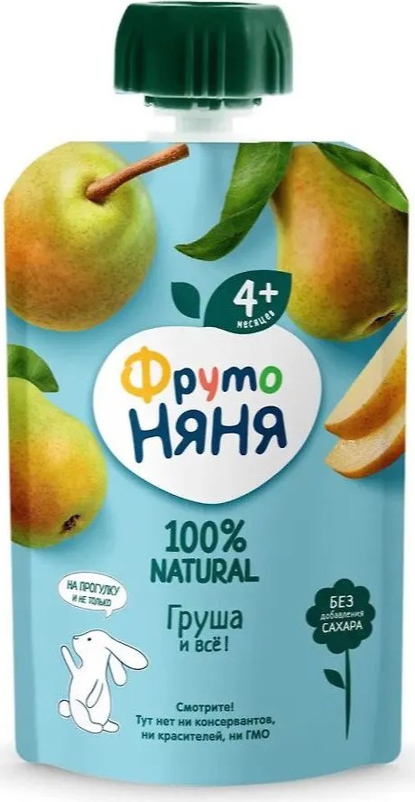 Пюре 'ФрутоНяня' груша д/п 90г