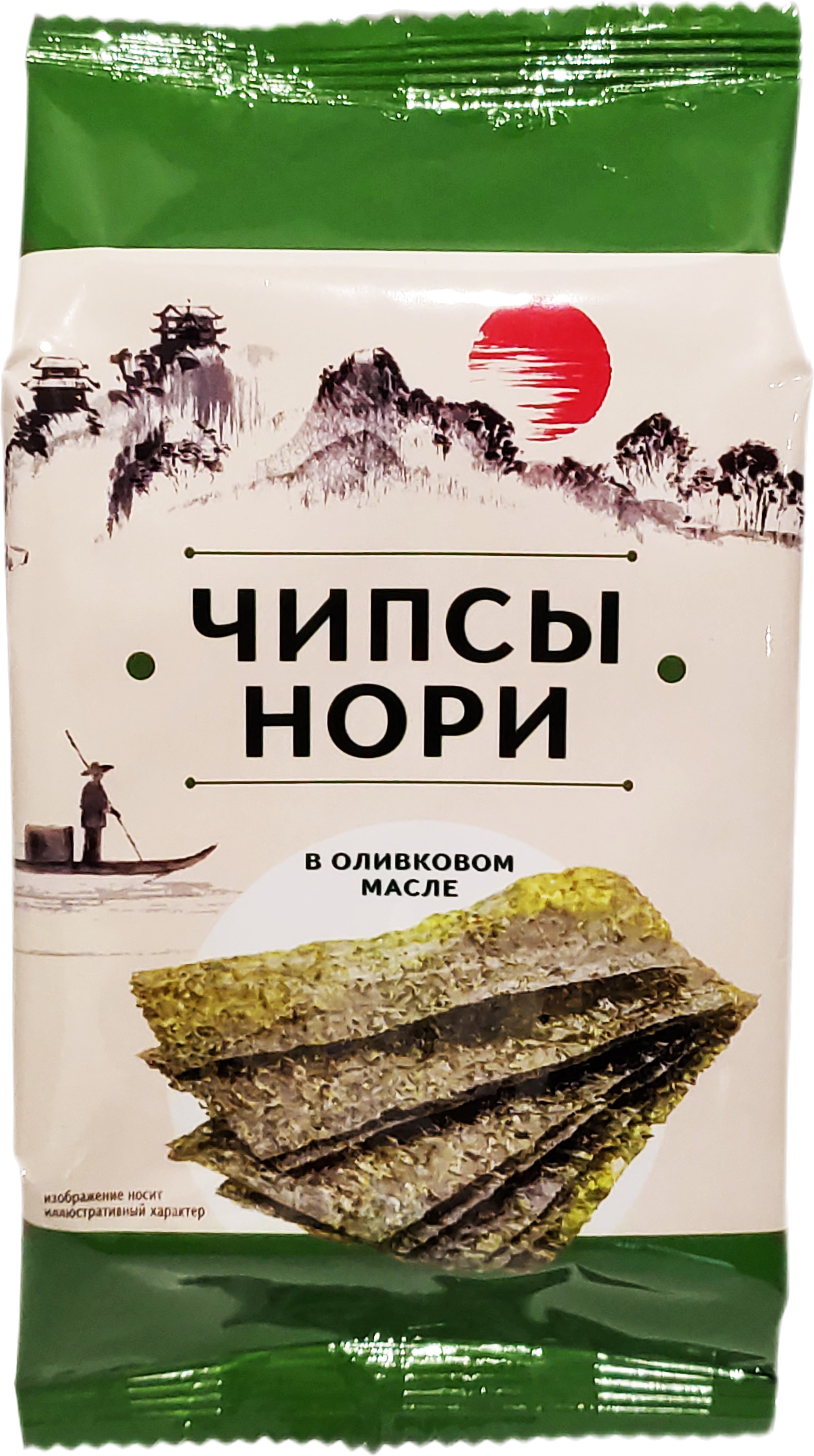 Чипсы нори в оливковом масле 5г, Мидори