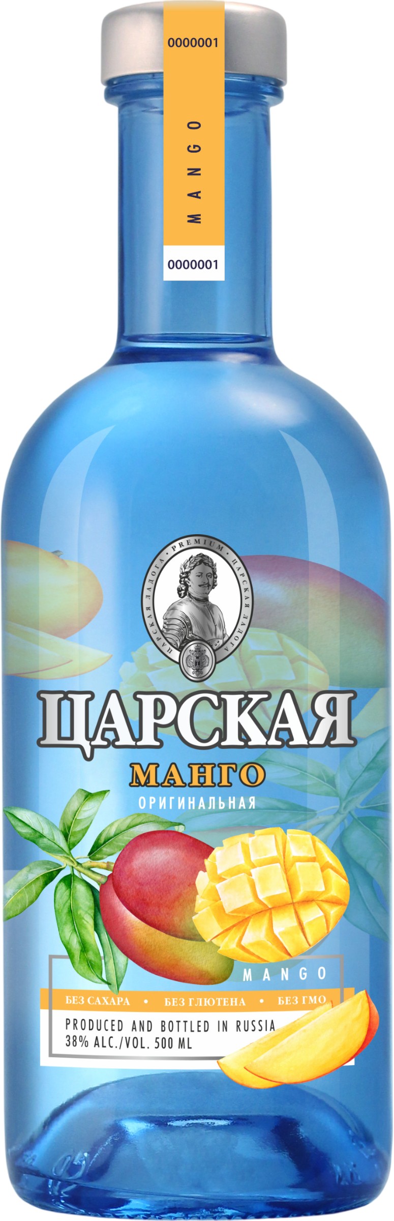 Настойка 'Царская Оригинальная' манго гор. 38% 0,5л, Россия