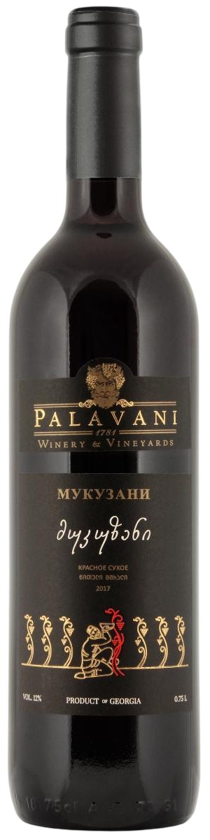 Вино 'Палавани Мукузани' красн/сух 12% 0,75л, Грузия