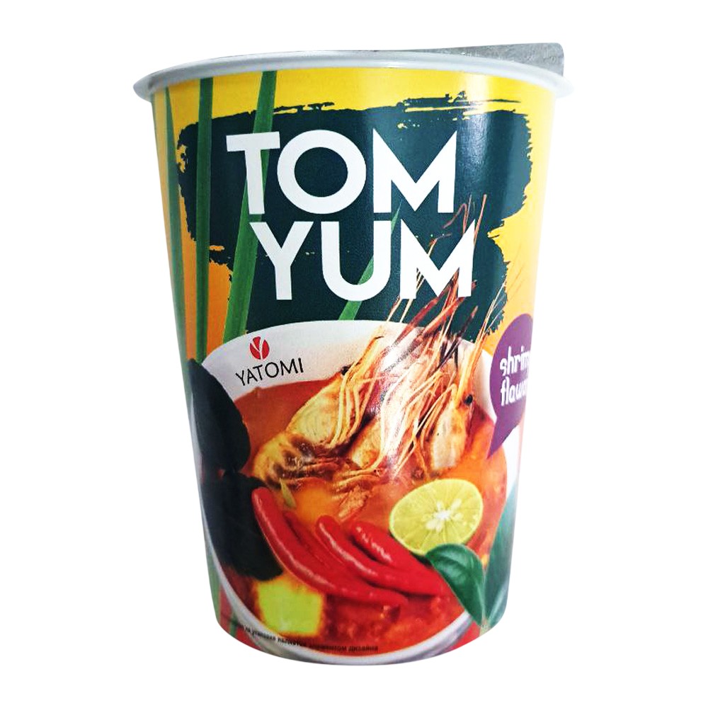 Изделия макаронные 'Ятоми' лапша Том Ям со вкусом креветки стакан б/п 65г
