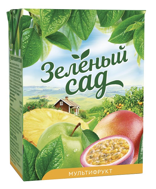 Нектар 'Зеленый сад' мультифрукт т/п 0,2л