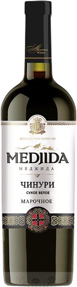 Вино 'Меджида Чинури' сорт. бел/сух 12% 0,75л, Южная Осетия